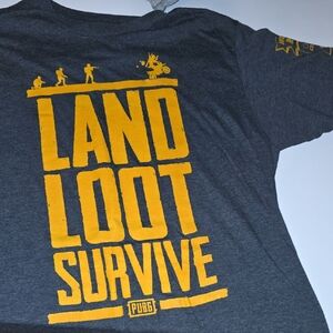 Gray and Yellow Graphic Tee